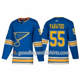 St. Louis Blues Colton Parayko 55 Adidas 2018-2019 Alternate Authentic Shirt - Mannen